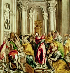 Jezus wyprowadza kupców ze świątyni, 1610-14